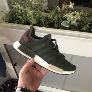 adidas gazelle silver green womens Adidas Gazelle ADV Olive / Maroon / White Skate Shoe
